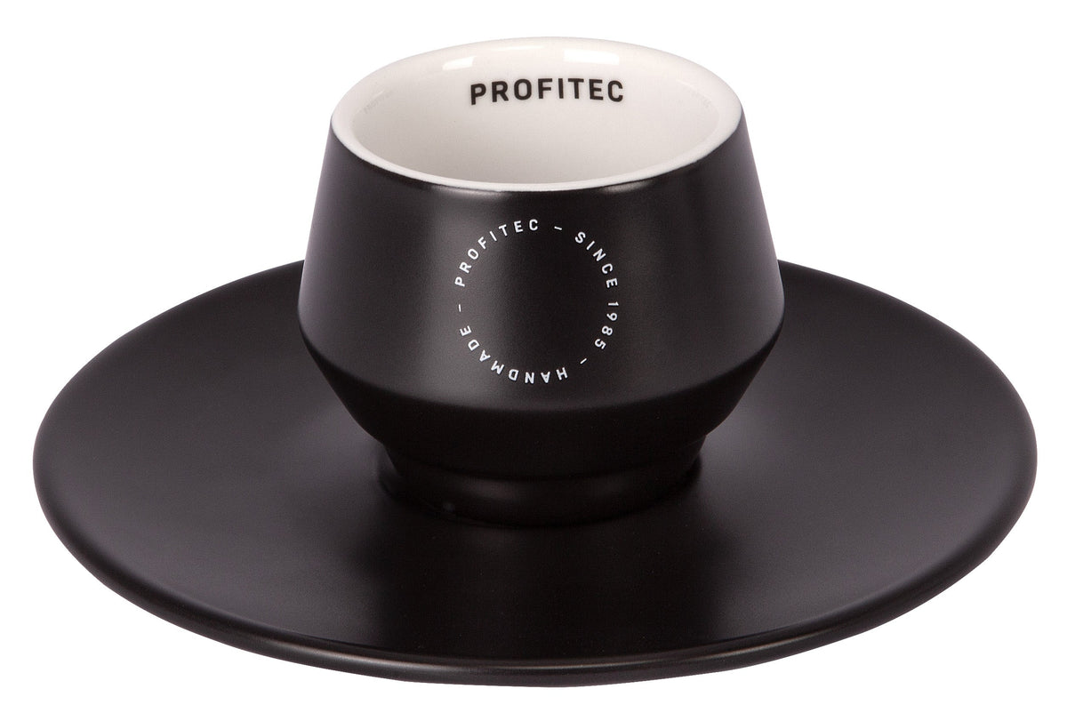 Profitec Pro Cups Double-Wall Insulated Espresso Cup with Saucer – 70 mL / 2.4 oz