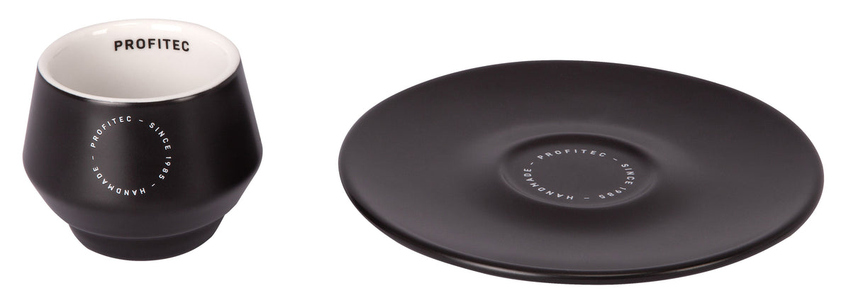 Profitec Pro Cups Double-Wall Insulated Espresso Cup with Saucer – 70 mL / 2.4 oz