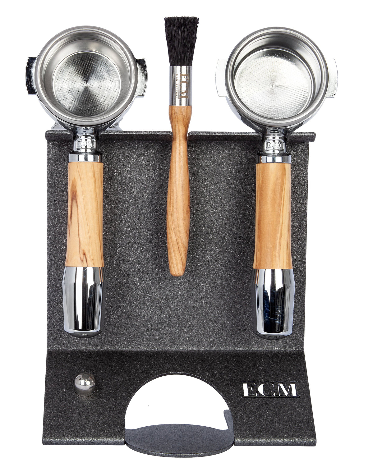 ECM Anthracite Powder-Coated Steel Equipment Holder for Espresso Accessories