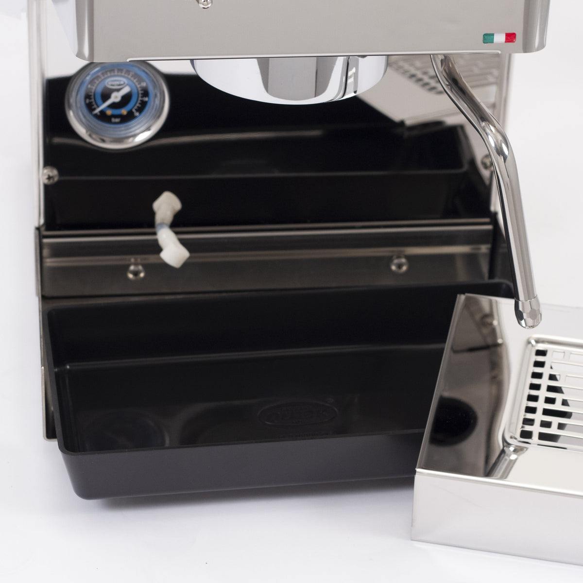 Quick Mill Pippa Single-Boiler Semi-Automatic Espresso Machine in Polished Stainless Steel