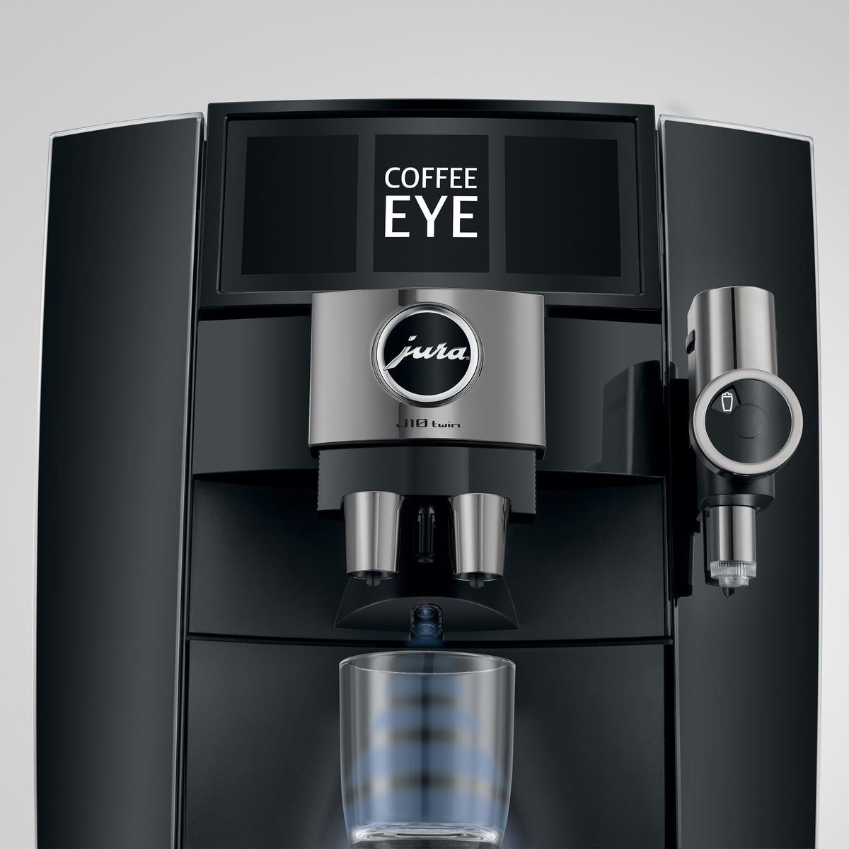 JURA J10 Twin Fully Automatic Espresso Machine with Dual Professional Aroma Grinders