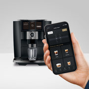 JURA J10 Twin Fully Automatic Espresso Machine with Dual Professional Aroma Grinders