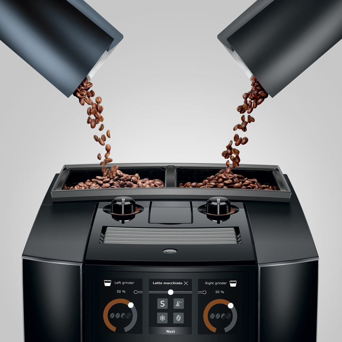 JURA J10 Twin Fully Automatic Espresso Machine with Dual Professional Aroma Grinders