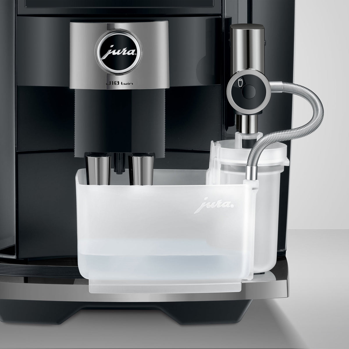 JURA J10 Twin Fully Automatic Espresso Machine with Dual Professional Aroma Grinders