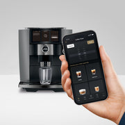JURA J10 Twin Fully Automatic Espresso Machine with Dual Professional Aroma Grinders