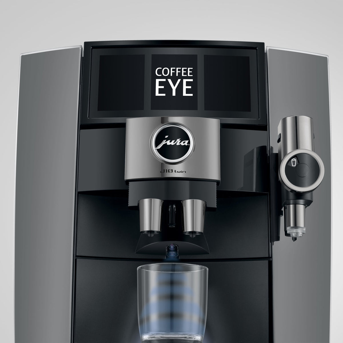 JURA J10 Twin Fully Automatic Espresso Machine with Dual Professional Aroma Grinders