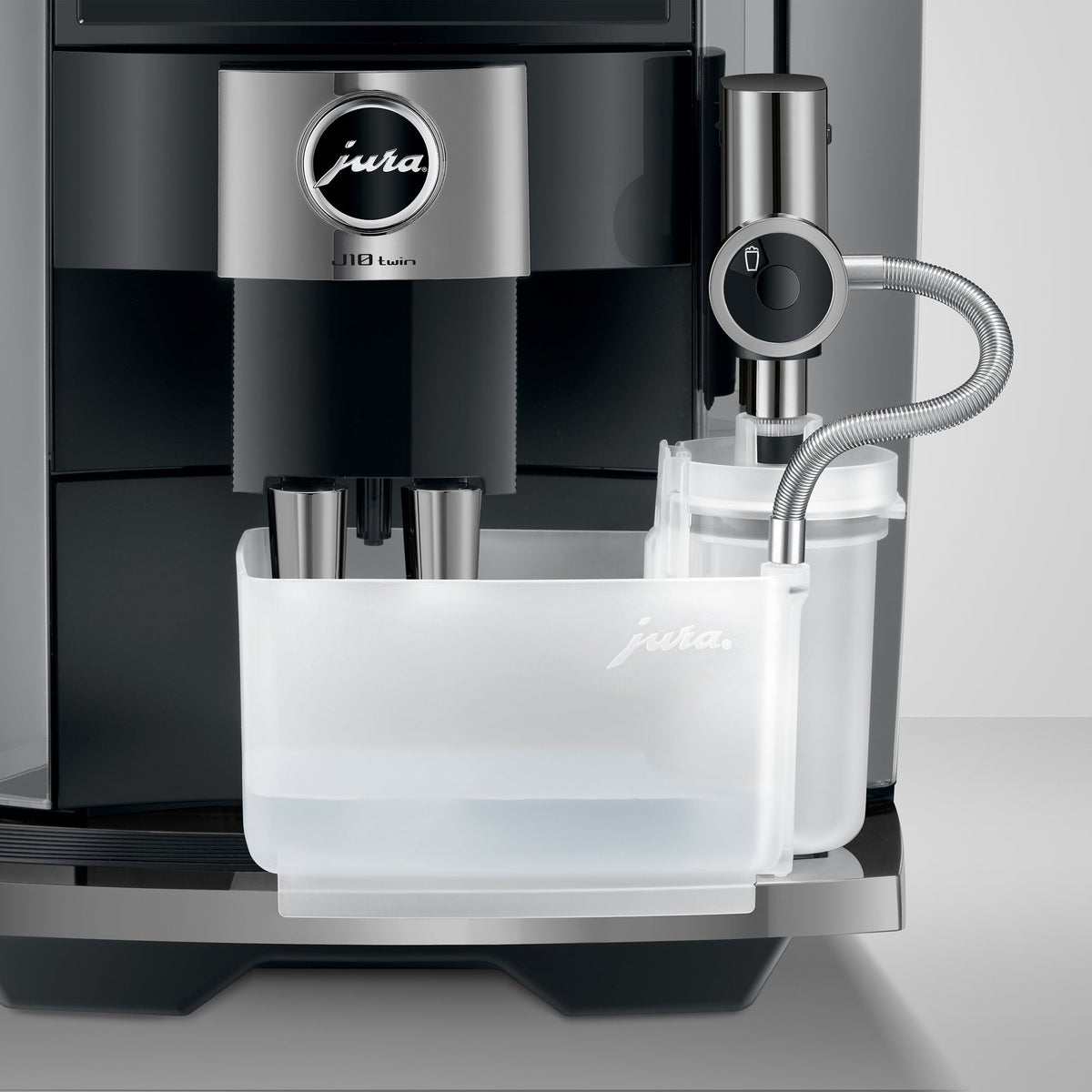 JURA J10 Twin Fully Automatic Espresso Machine with Dual Professional Aroma Grinders
