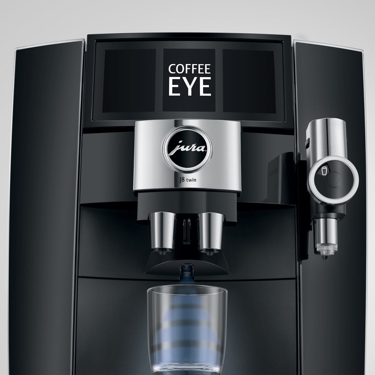JURA J8 Twin Fully Automatic Espresso Machine with Dual Grinders and 6.7-Inch Display