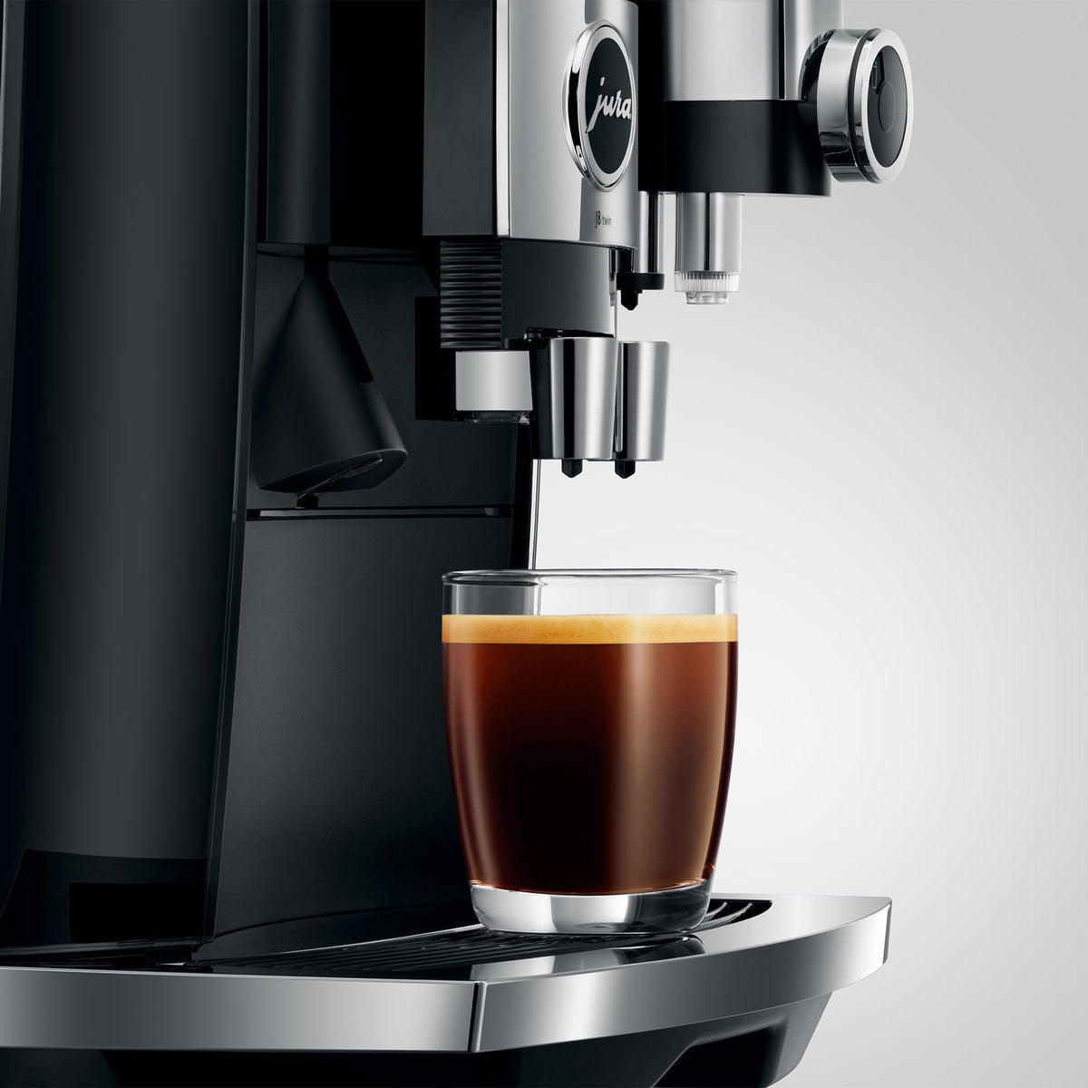 JURA J8 Twin Fully Automatic Espresso Machine with Dual Grinders and 6.7-Inch Display