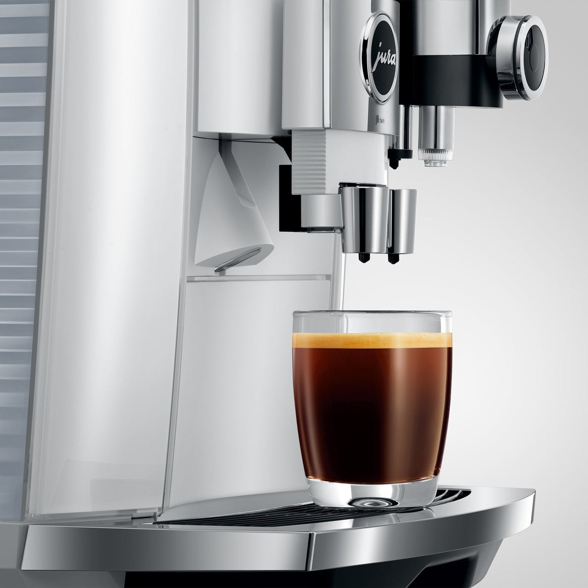 JURA J8 Twin Fully Automatic Espresso Machine with Dual Grinders and 6.7-Inch Display