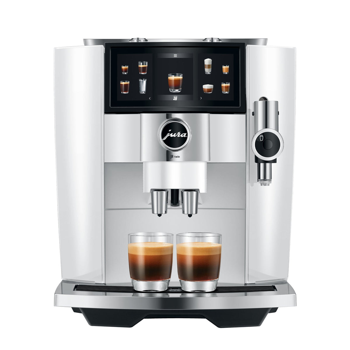 JURA J8 Twin Fully Automatic Espresso Machine with Dual Grinders and 6.7-Inch Display