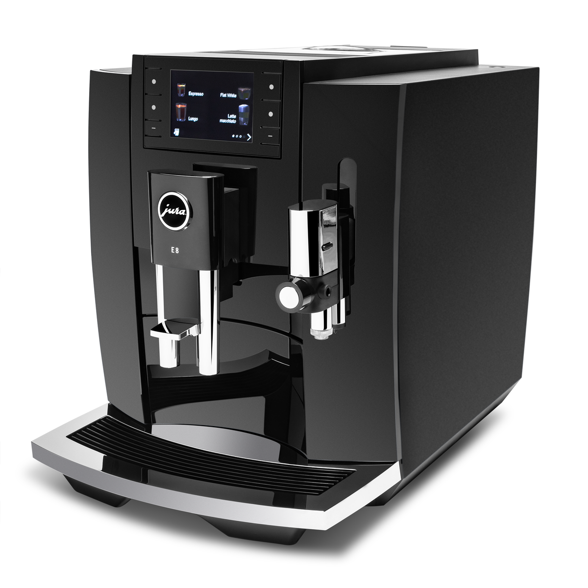 JURA E8 Gen 4 Fully Automatic Espresso Machine with Professional Aroma Grinder 2 and 3.5-Inch Display