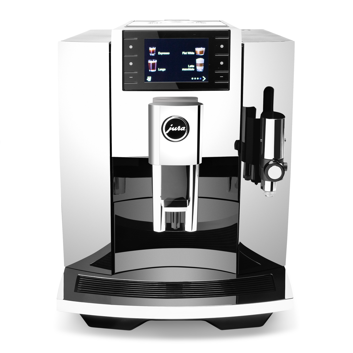 JURA E8 Gen 4 Fully Automatic Espresso Machine with Professional Aroma Grinder 2 and 3.5-Inch Display