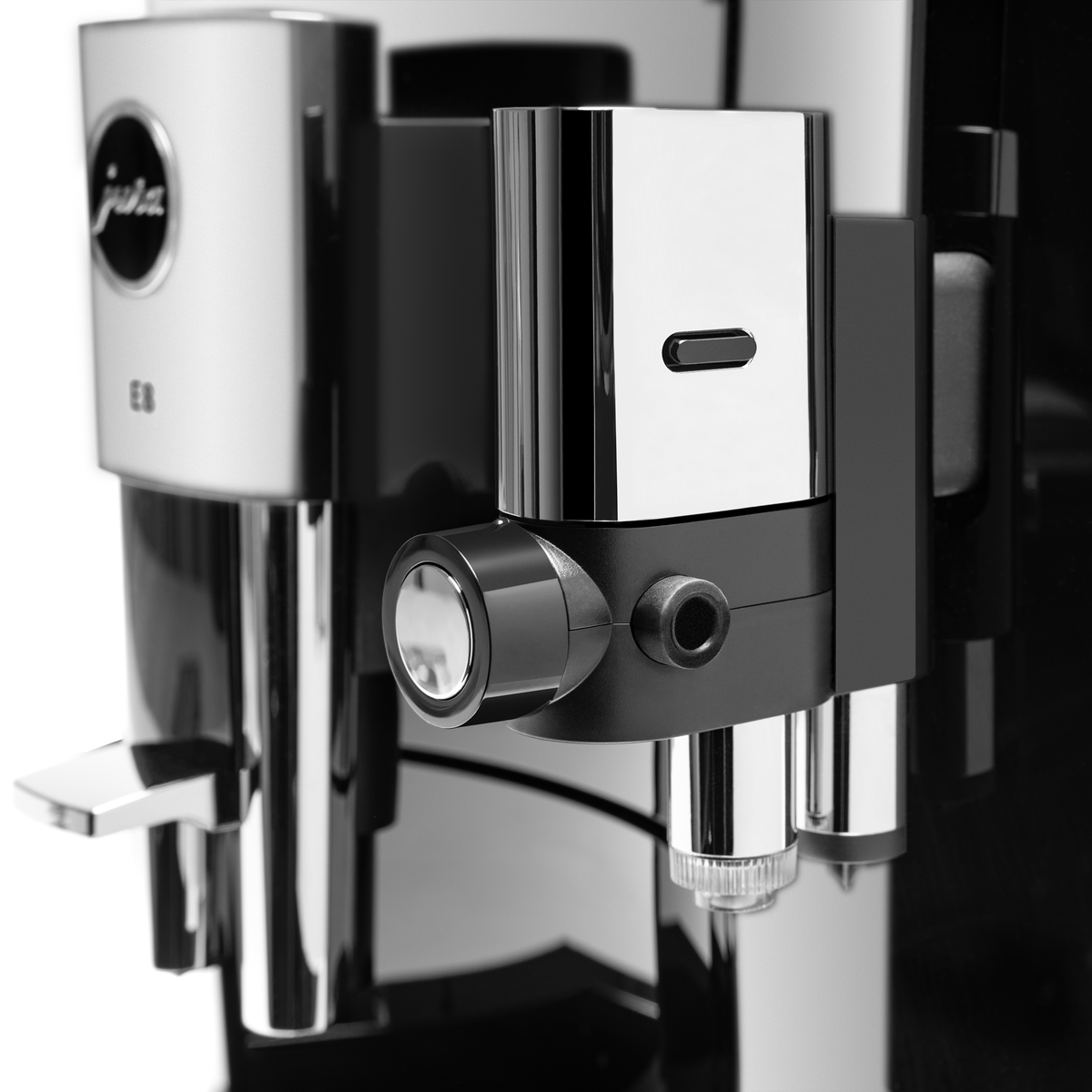 JURA E8 Gen 4 Fully Automatic Espresso Machine with Professional Aroma Grinder 2 and 3.5-Inch Display