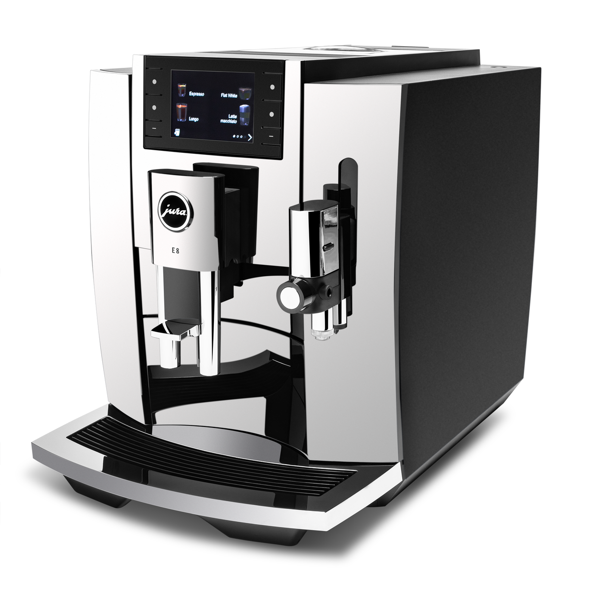 JURA E8 Gen 4 Fully Automatic Espresso Machine with Professional Aroma Grinder 2 and 3.5-Inch Display