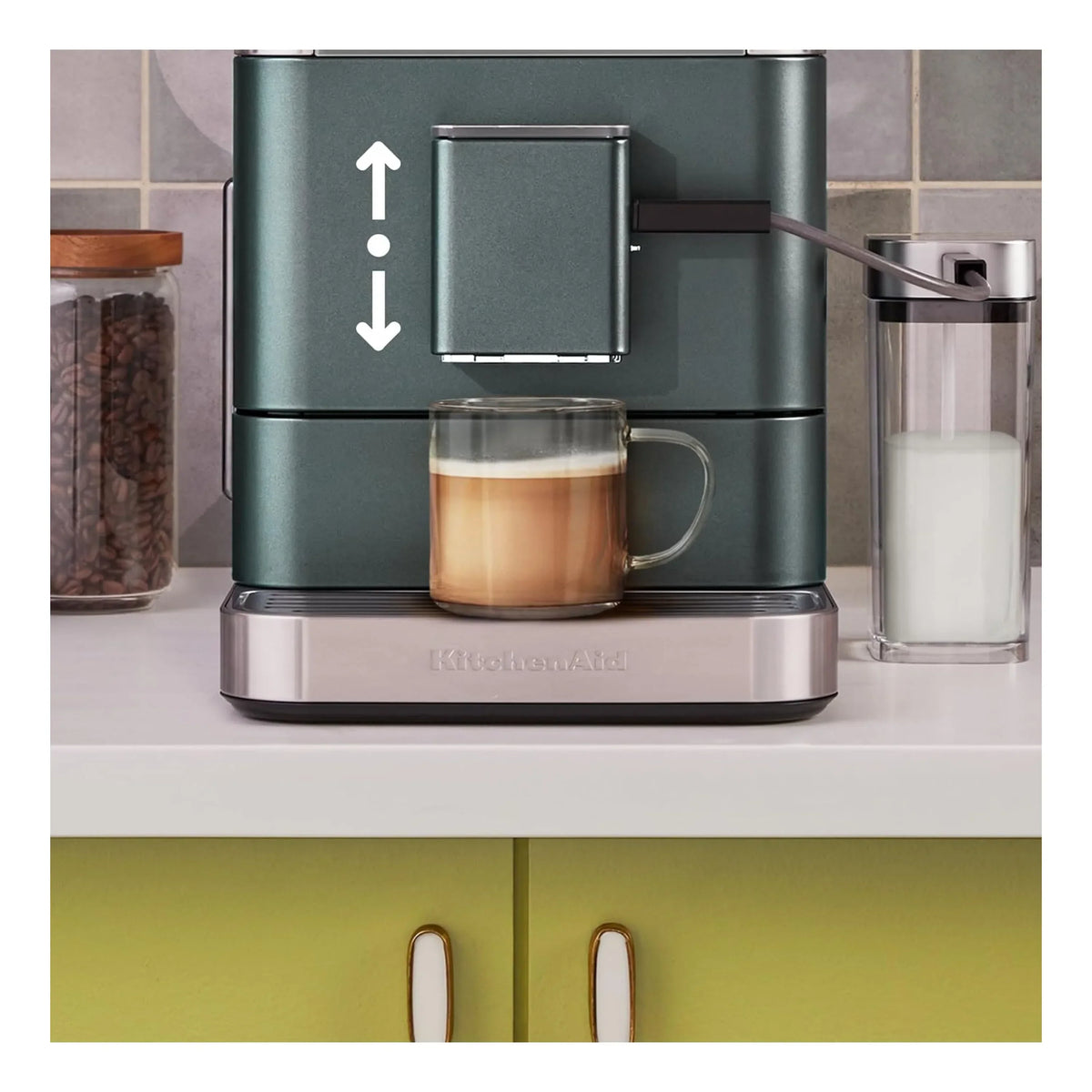 KitchenAid KF7 Fully Automatic Espresso Machine with Milk Container – Juniper – KES8557JP