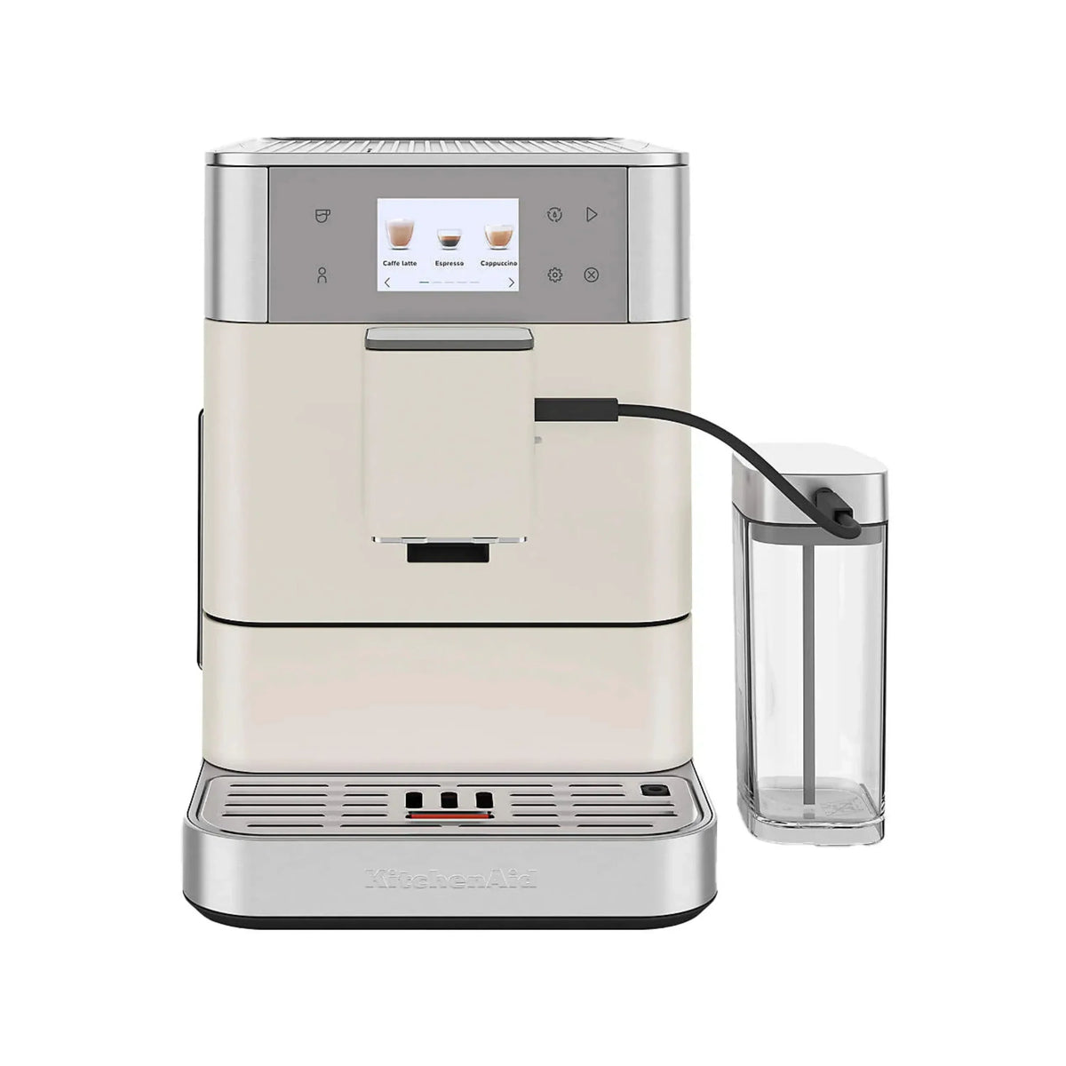 KitchenAid KF7 Fully Automatic Espresso Machine with Milk Container – Porcelain White – KES8557PL