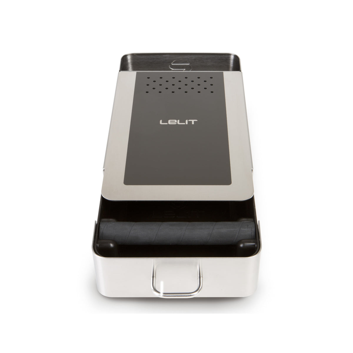 Lelit Large-Capacity Espresso Knock Box Drawer with Cleaning Cloth and Brush