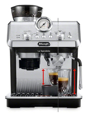 De’Longhi La Specialista Arte Semi-Automatic Espresso Machine with Built-In Grinder – EC9155MB