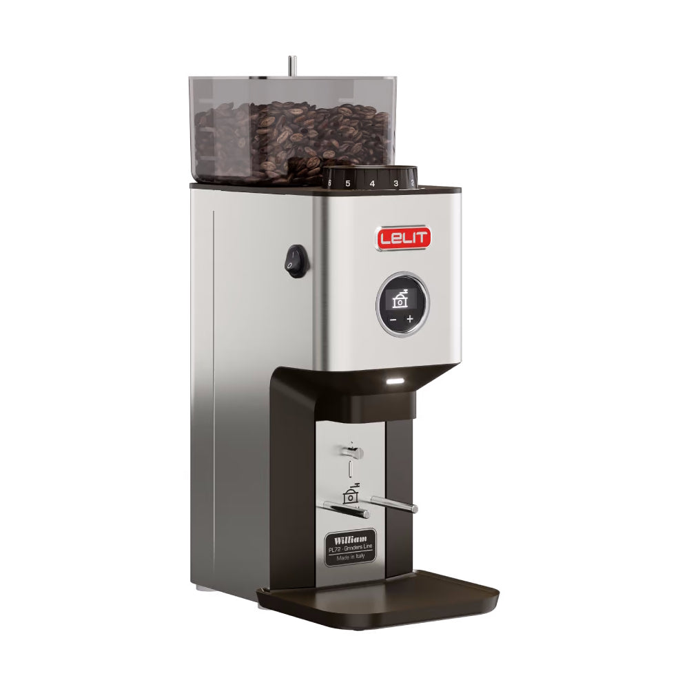 Lelit William On-Demand Espresso Grinder with 64mm Flat Steel Burrs