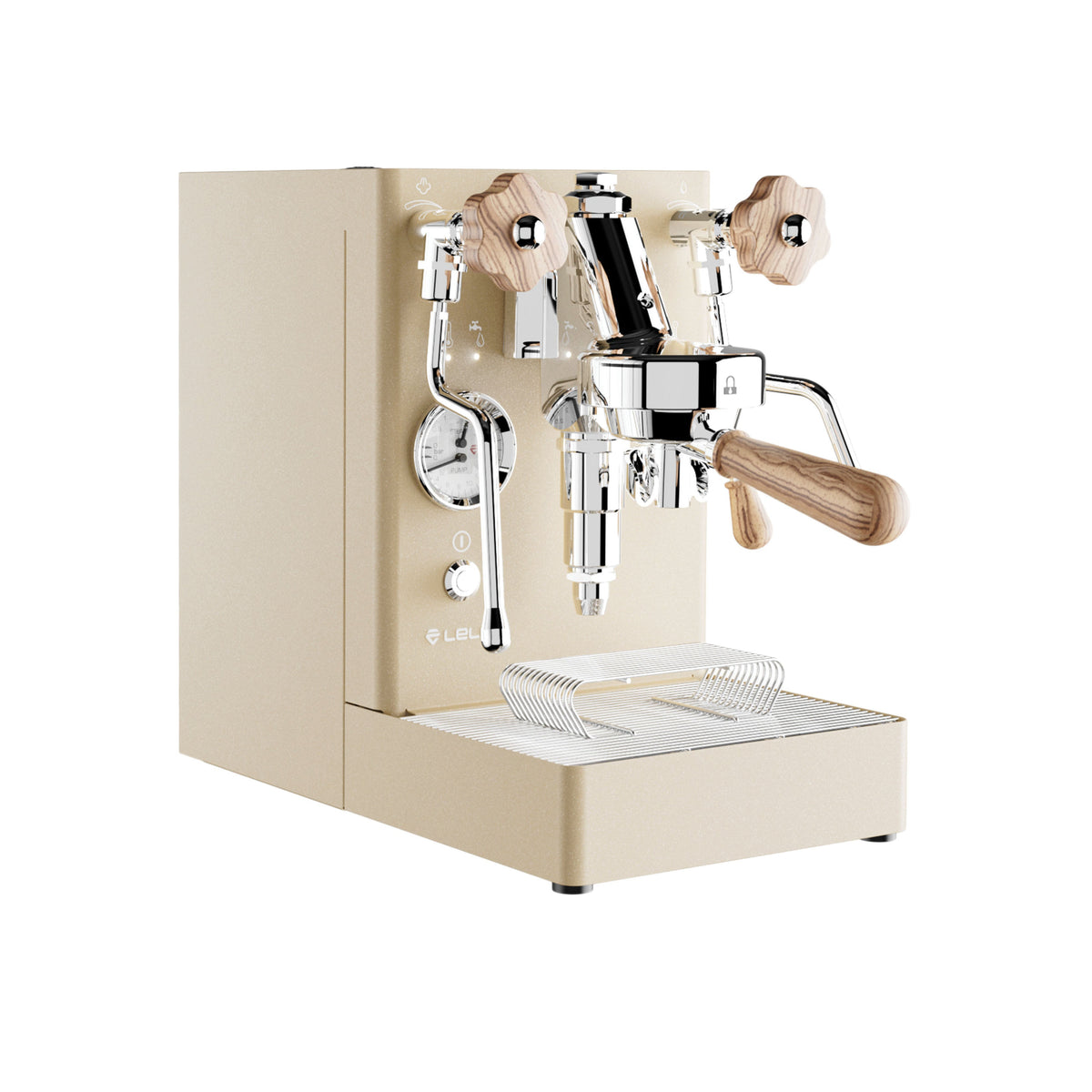 Lelit Mara X Heat-Exchange Espresso Machine with Matte Gold Stainless Steel Exterior