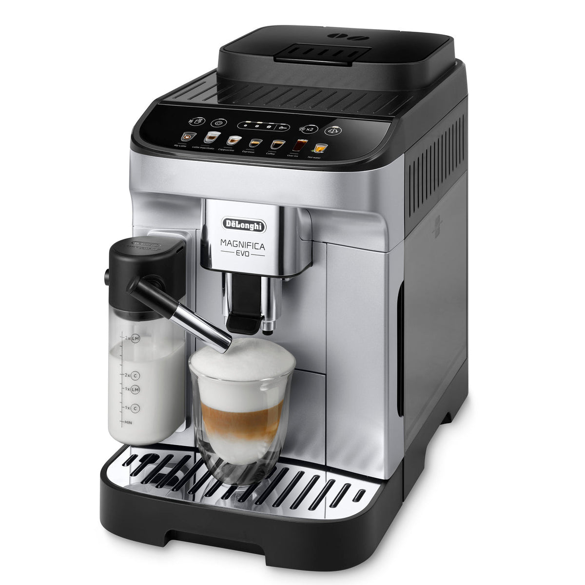 De’Longhi Magnifica Evo Fully Automatic Espresso Machine with LatteCrema Milk System – ECAM29084SB