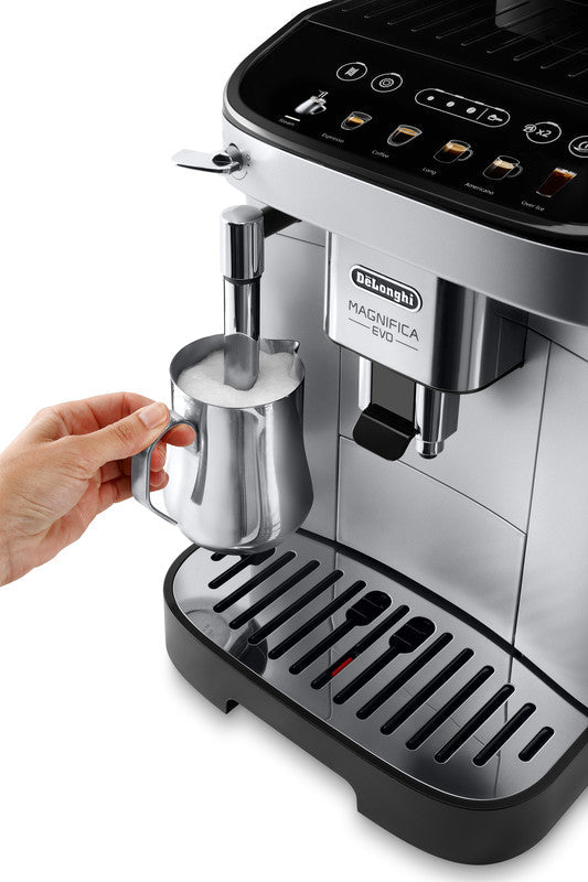 De’Longhi Magnifica Evo Fully Automatic Espresso Machine with LatteCrema Milk System – ECAM29043SB