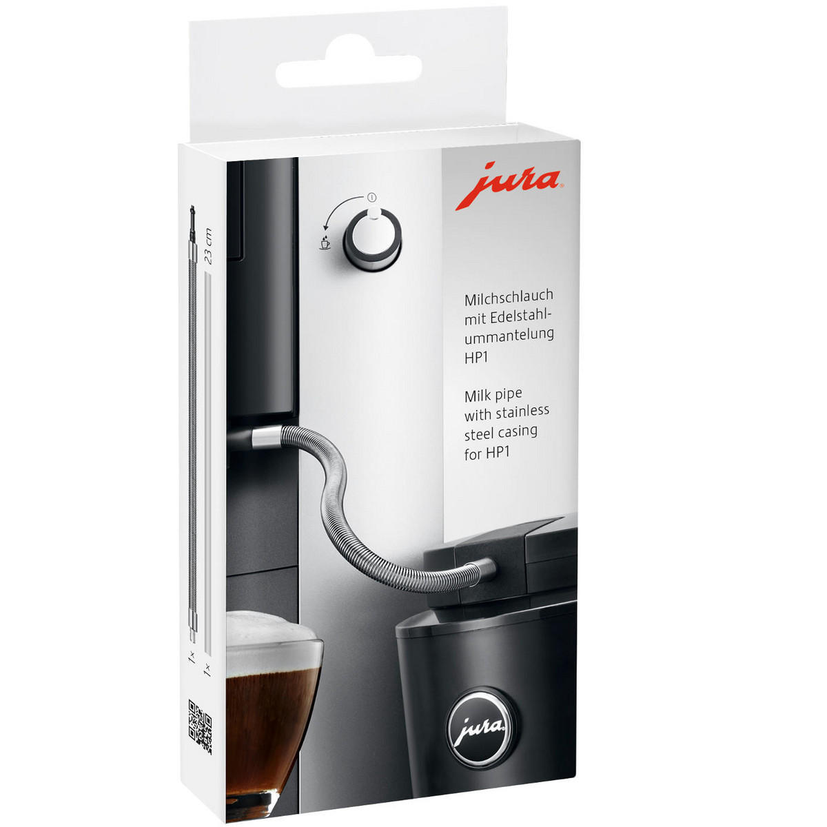 JURA HP1 Milk Pipe Stainless Steel Casing – 9 Inches