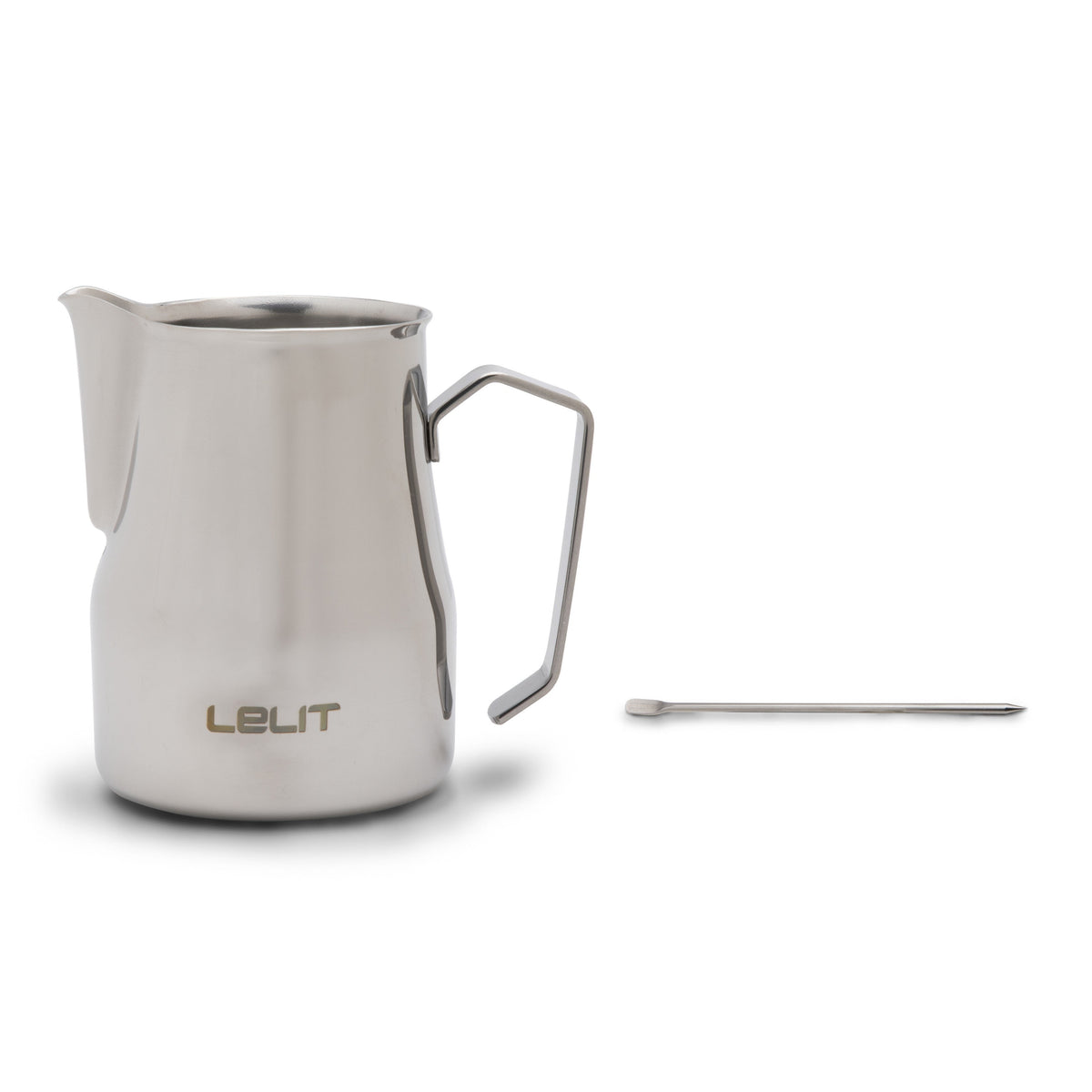 Lelit Stainless Steel Milk Frothing Jug with Latte Art Pen – 25.3 oz