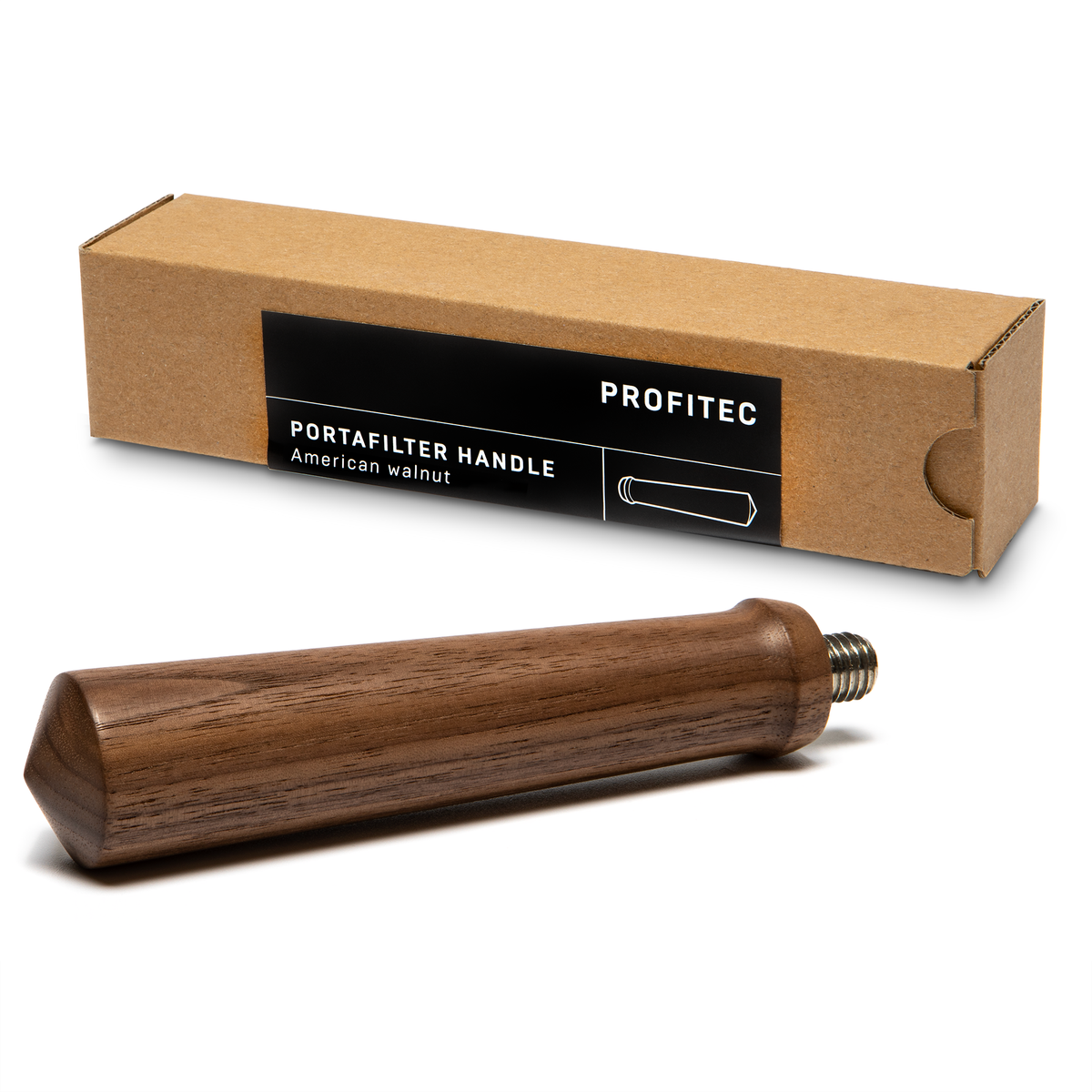 Profitec Twist and Change Portafilter Handle in American Walnut