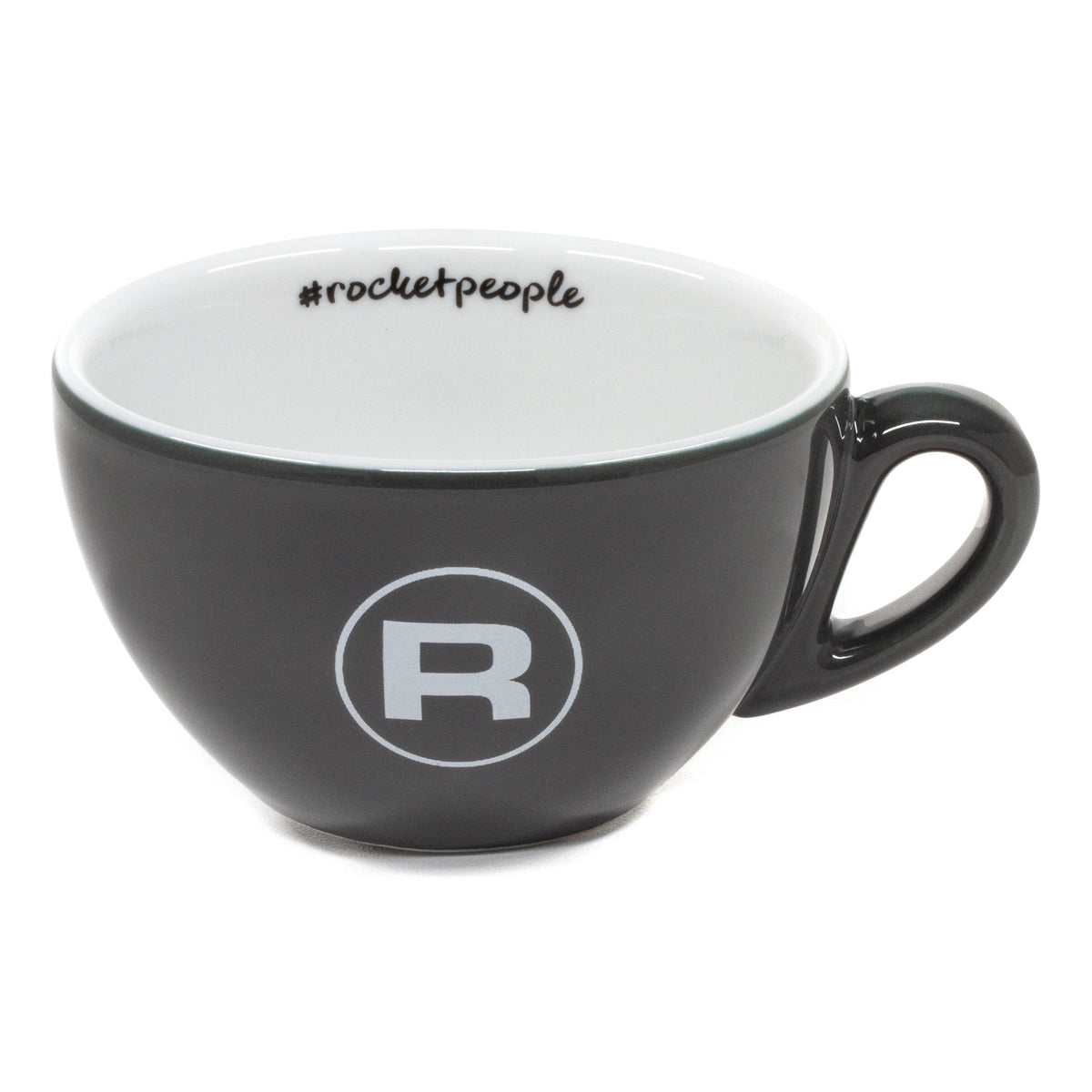 Rocket Espresso Cappuccino Cups and Saucers in Grey – 6 fl oz, 6-Piece Set