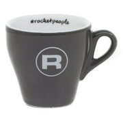Rocket Espresso Grey Flat White Cups and Saucers – 4 fl oz, 6-Piece Set