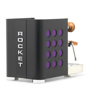 Rocket Espresso Appartamento TCA Heat-Exchange Espresso Machine in Black with Black Stripe