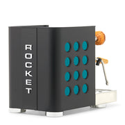 Rocket Espresso Appartamento TCA Heat-Exchange Espresso Machine in Black with Black Stripe
