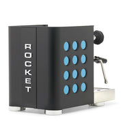 Rocket Espresso Appartamento TCA Heat-Exchange Espresso Machine in Black with Black Stripe