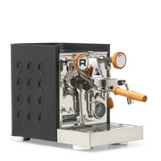 Rocket Espresso Appartamento TCA Heat-Exchange Espresso Machine in Black with Black Stripe