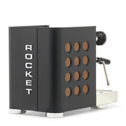 Rocket Espresso Appartamento TCA Heat-Exchange Espresso Machine in Black with Black Stripe