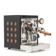 Rocket Espresso Appartamento TCA Heat-Exchange Espresso Machine in Black with Black Stripe