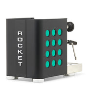 Rocket Espresso Appartamento TCA Heat-Exchange Espresso Machine in Black with Black Stripe