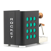 Rocket Espresso Appartamento TCA Heat-Exchange Espresso Machine in Black with Black Stripe