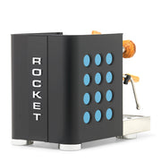 Rocket Espresso Appartamento TCA Heat-Exchange Espresso Machine in Black with Black Stripe