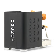 Rocket Espresso Appartamento TCA Heat-Exchange Espresso Machine in Black with Black Stripe