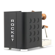 Rocket Espresso Appartamento TCA Heat-Exchange Espresso Machine in Black with Black Stripe