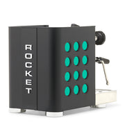 Rocket Espresso Appartamento TCA Heat-Exchange Espresso Machine in Black with Black Stripe