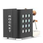 Rocket Espresso Appartamento TCA Heat-Exchange Espresso Machine in Black with Black Stripe