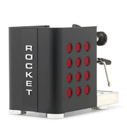Rocket Espresso Appartamento TCA Heat-Exchange Espresso Machine in Black with Black Stripe