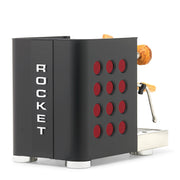 Rocket Espresso Appartamento TCA Heat-Exchange Espresso Machine in Black with Black Stripe