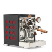 Rocket Espresso Appartamento TCA Heat-Exchange Espresso Machine in Black with Black Stripe