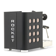 Rocket Espresso Appartamento TCA Heat-Exchange Espresso Machine in Black with Black Stripe