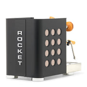 Rocket Espresso Appartamento TCA Heat-Exchange Espresso Machine in Black with Black Stripe